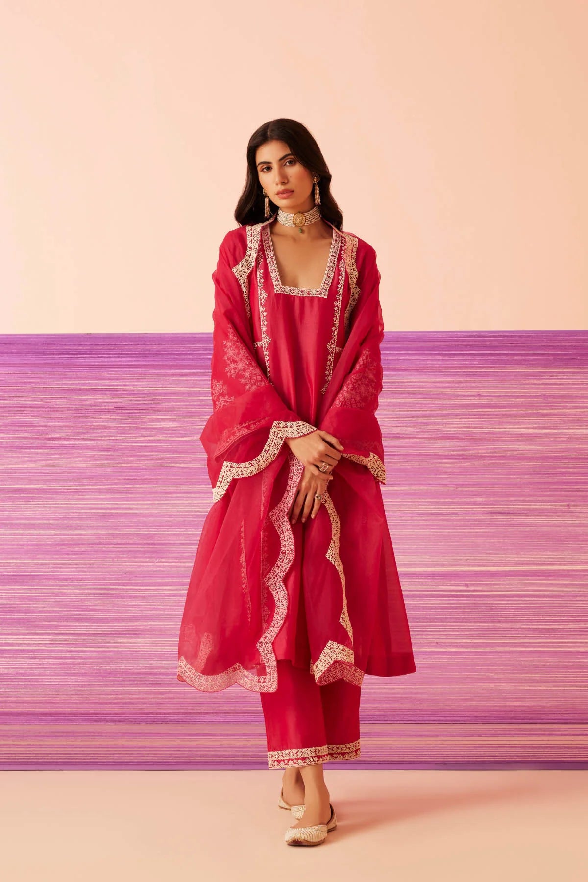 Mirage Rose Kurta Set