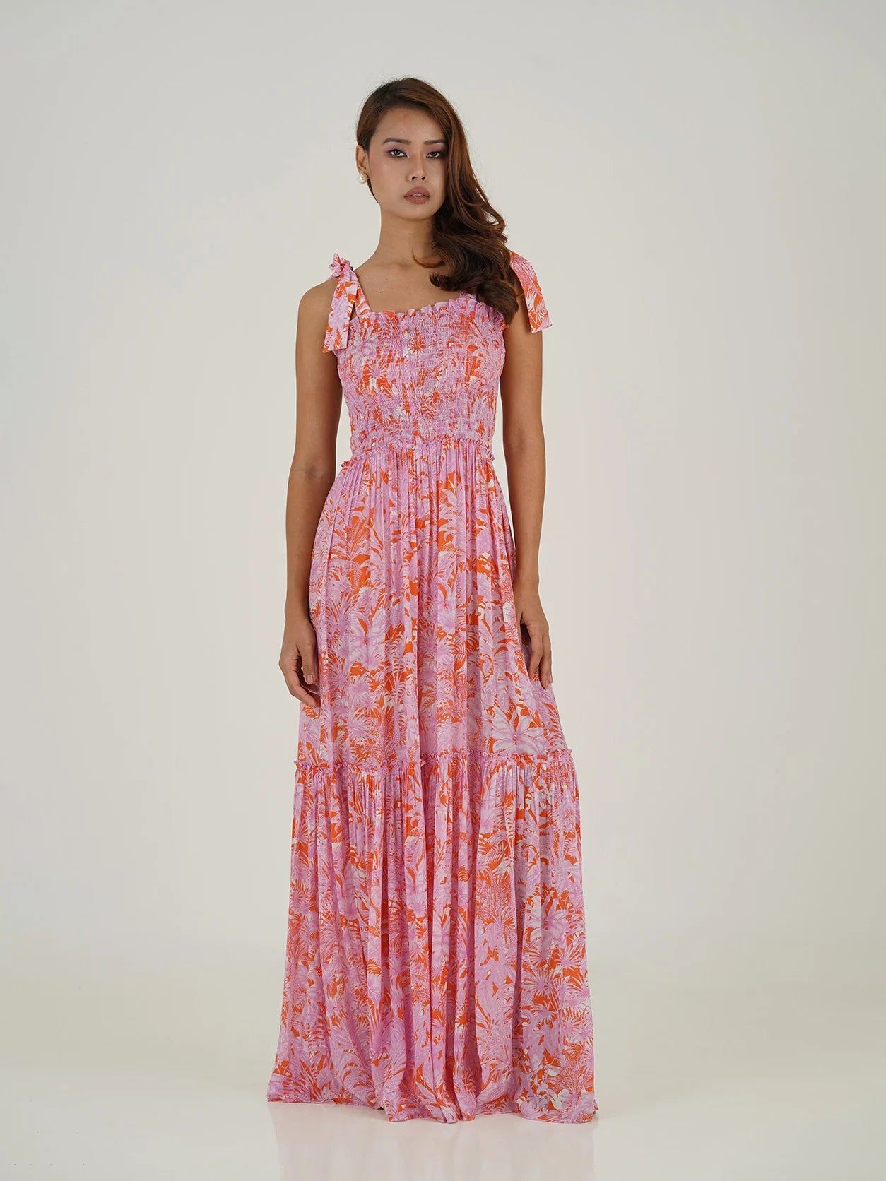 Orange and purple savana jumpsuit
