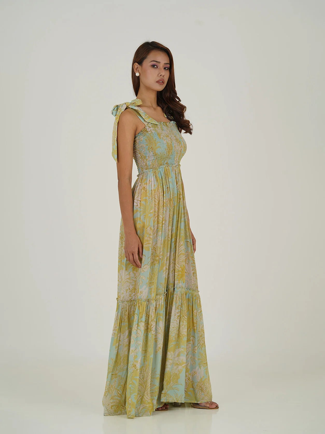 Green and yellow savana jumpsuit