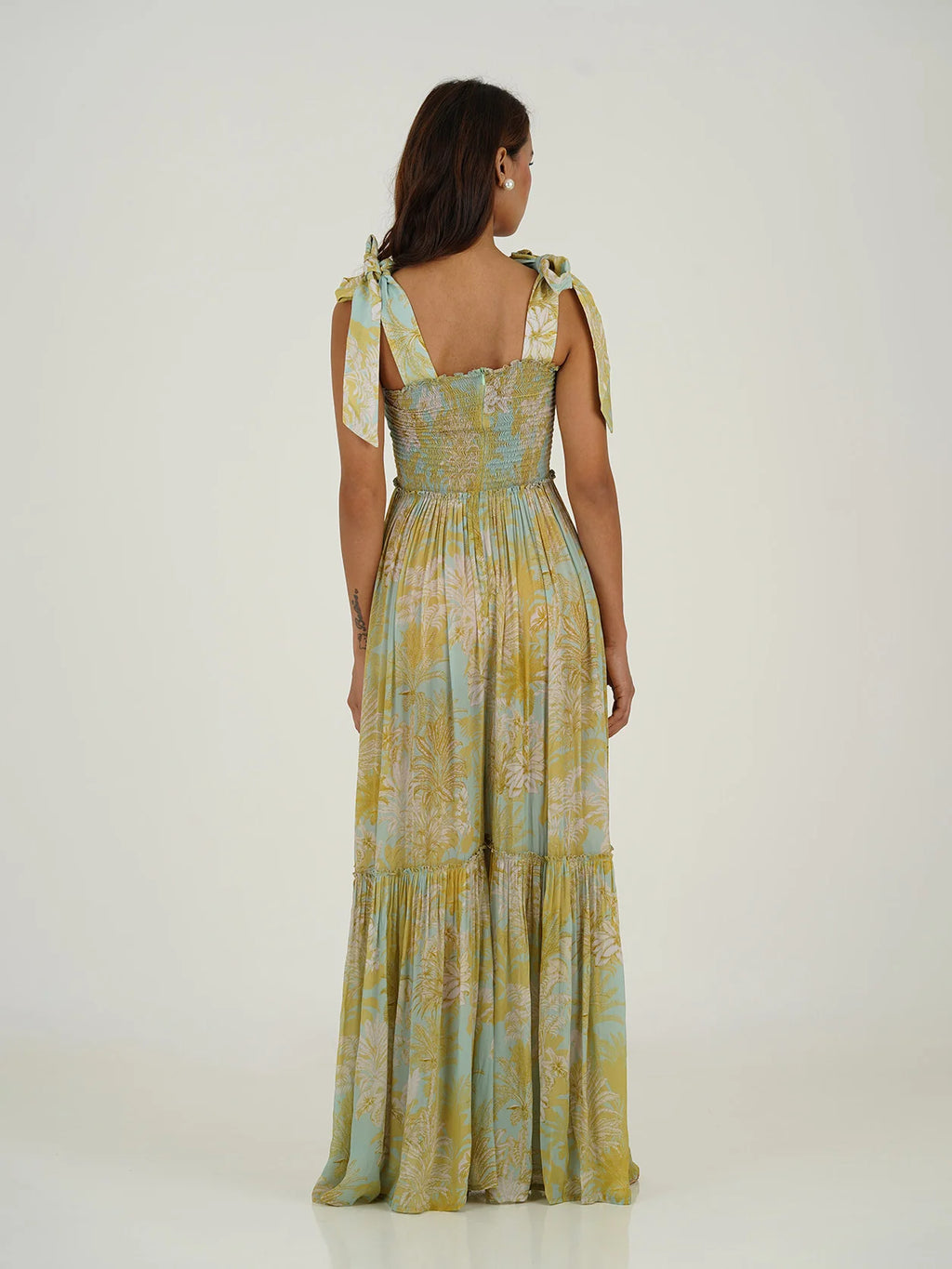 Green and yellow savana jumpsuit