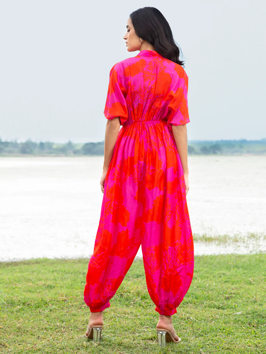 Pink Flora Jumpsuit
