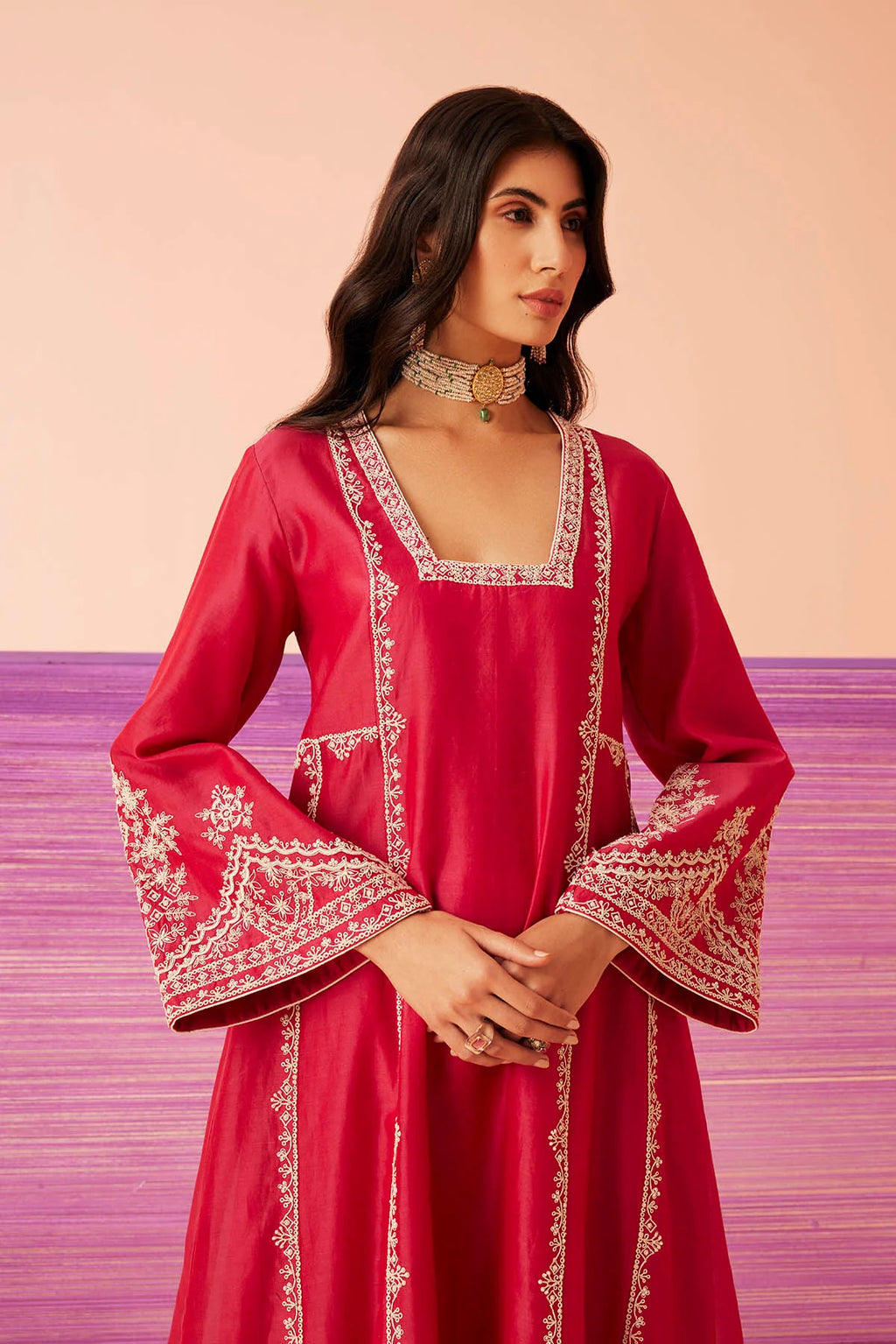 Mirage Rose Kurta Set