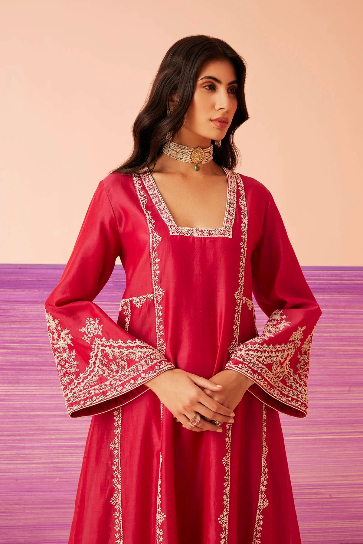 Mirage Rose Kurta Set