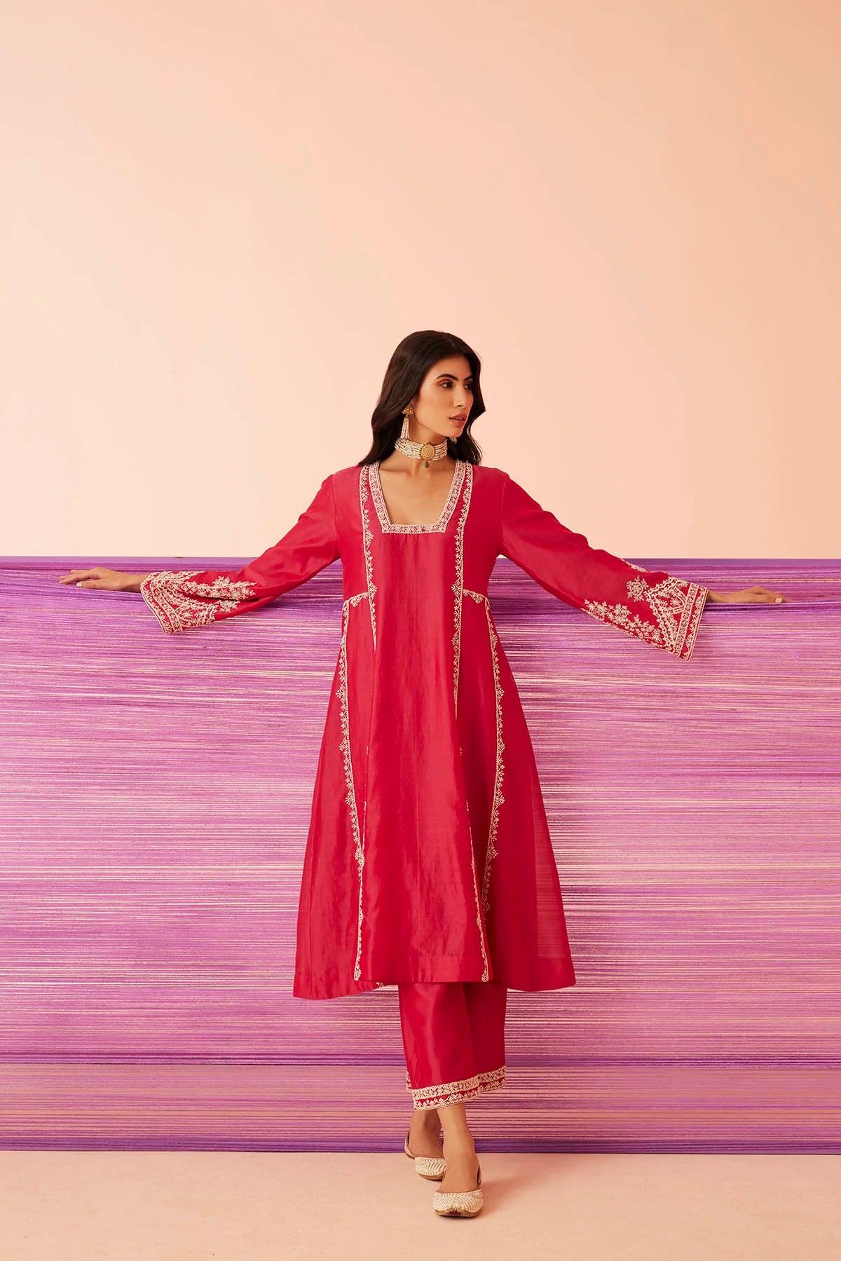 Mirage Rose Kurta Set