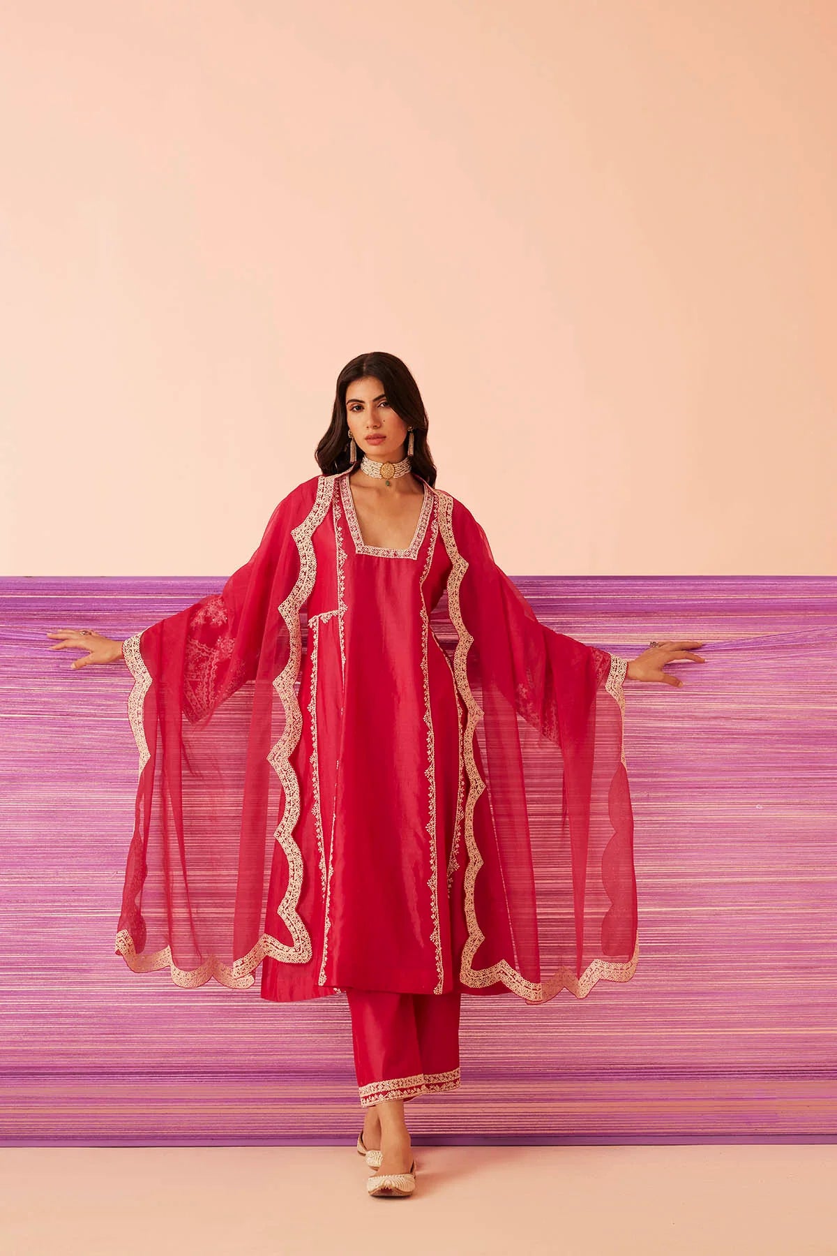 Mirage Rose Kurta Set