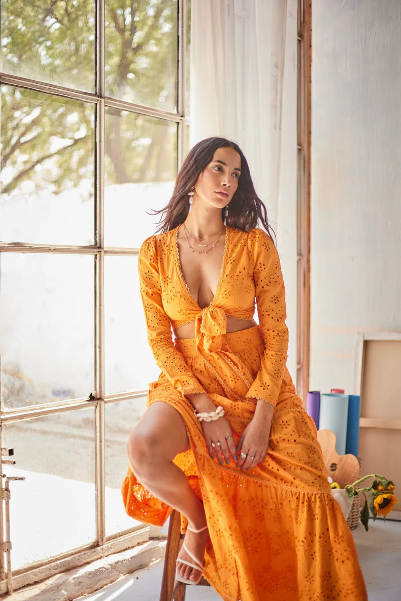 Arancio Skirt Set