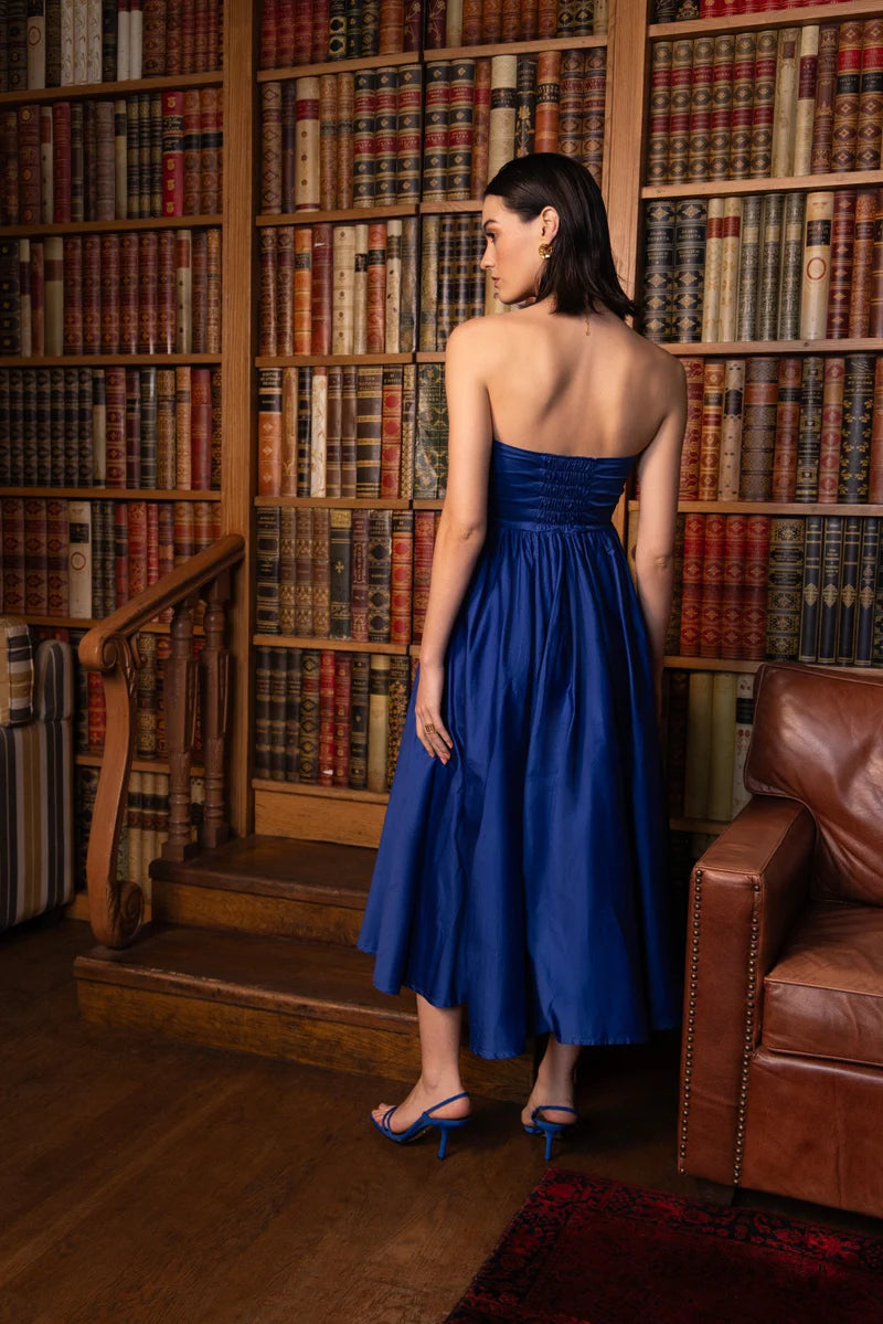 Azure Grace Midi Dress
