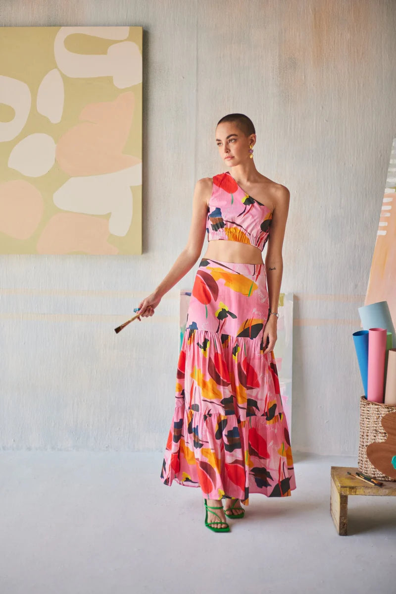 Fiori da Rosa Skirt Set