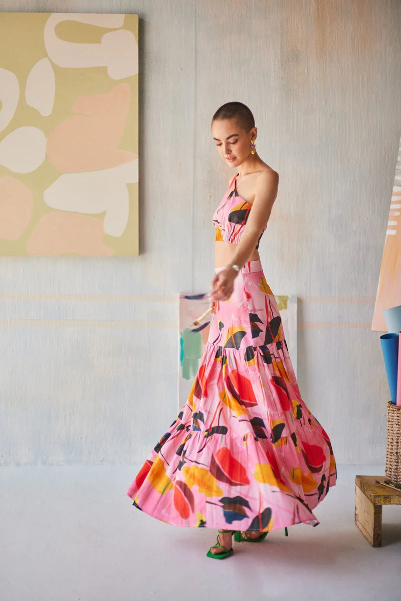 Fiori da Rosa Skirt Set