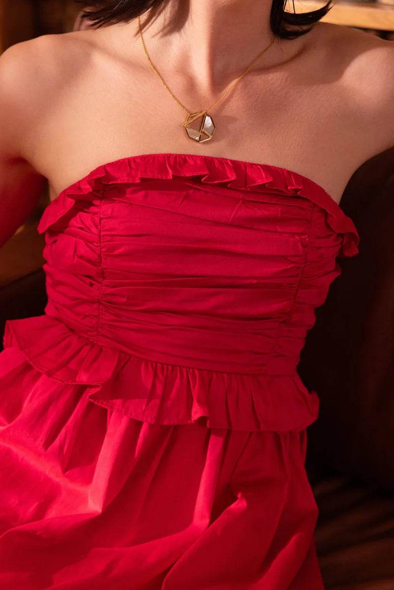 French Fuchsia Dress