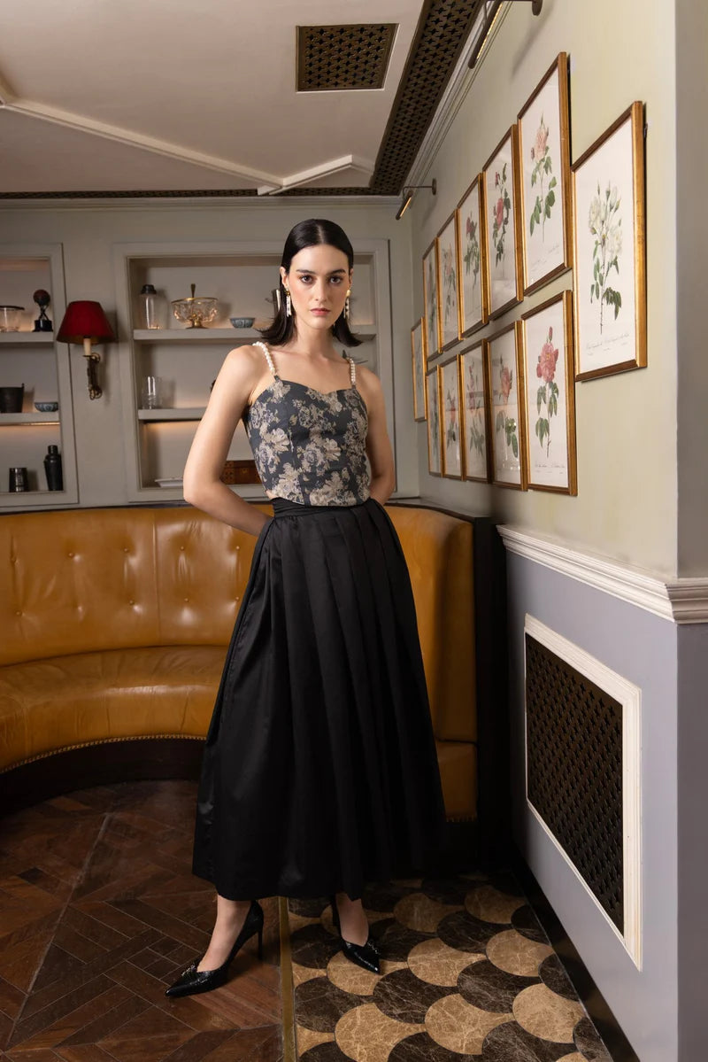 Pearl Garden Top & Skirt Set