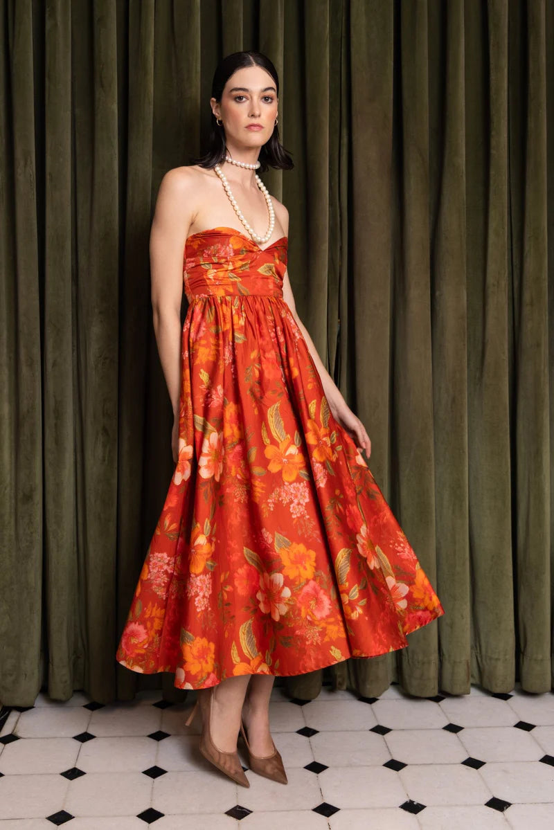 Scarlet Radiance Dress