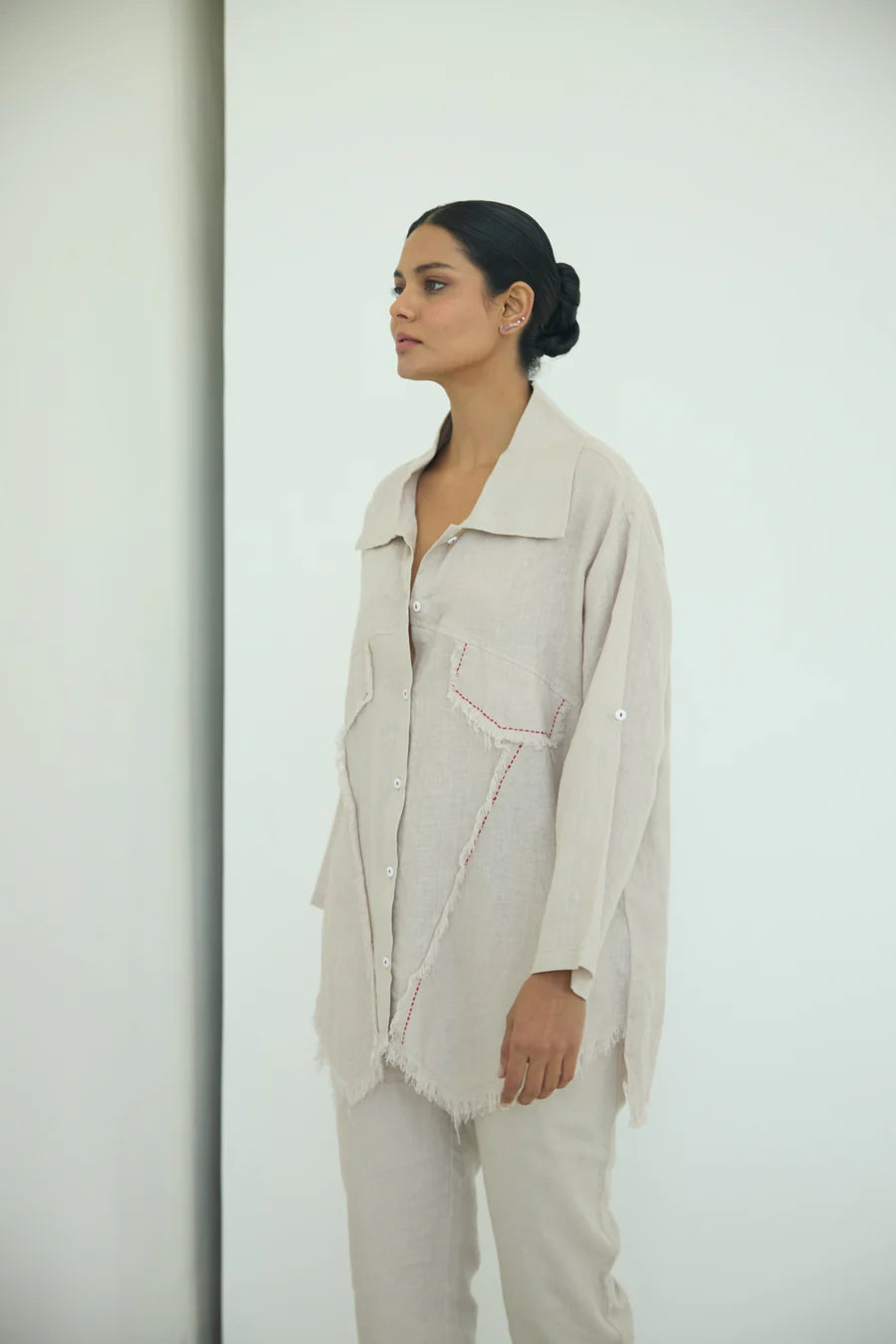 Muffu Fringe Shirt Dress