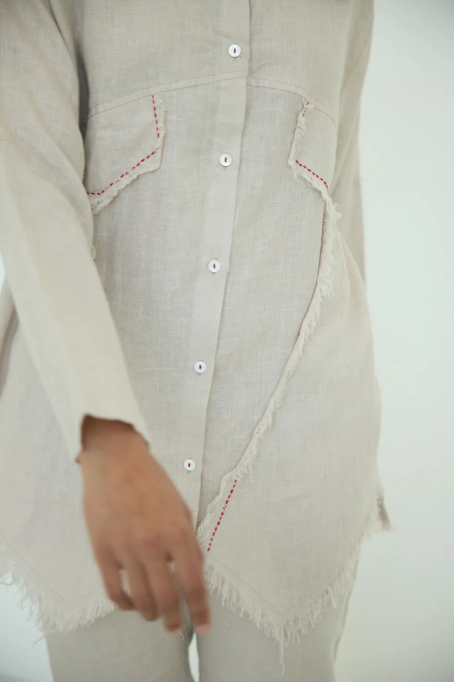 Muffu Fringe Shirt Dress